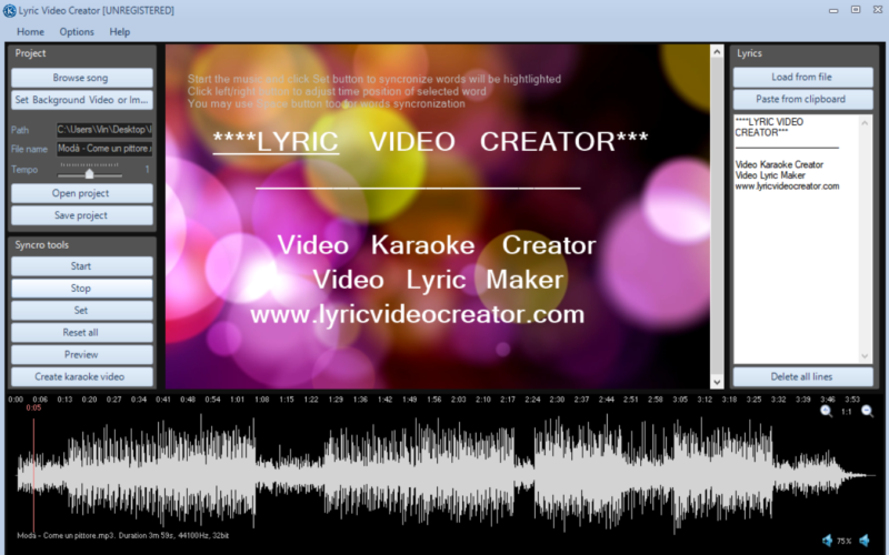 lyrics video maker for mac